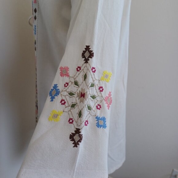 Umgee USA Embroidered Cardigan Open Front with Tie and Pockets Size Small NEW - Picture 5 of 12